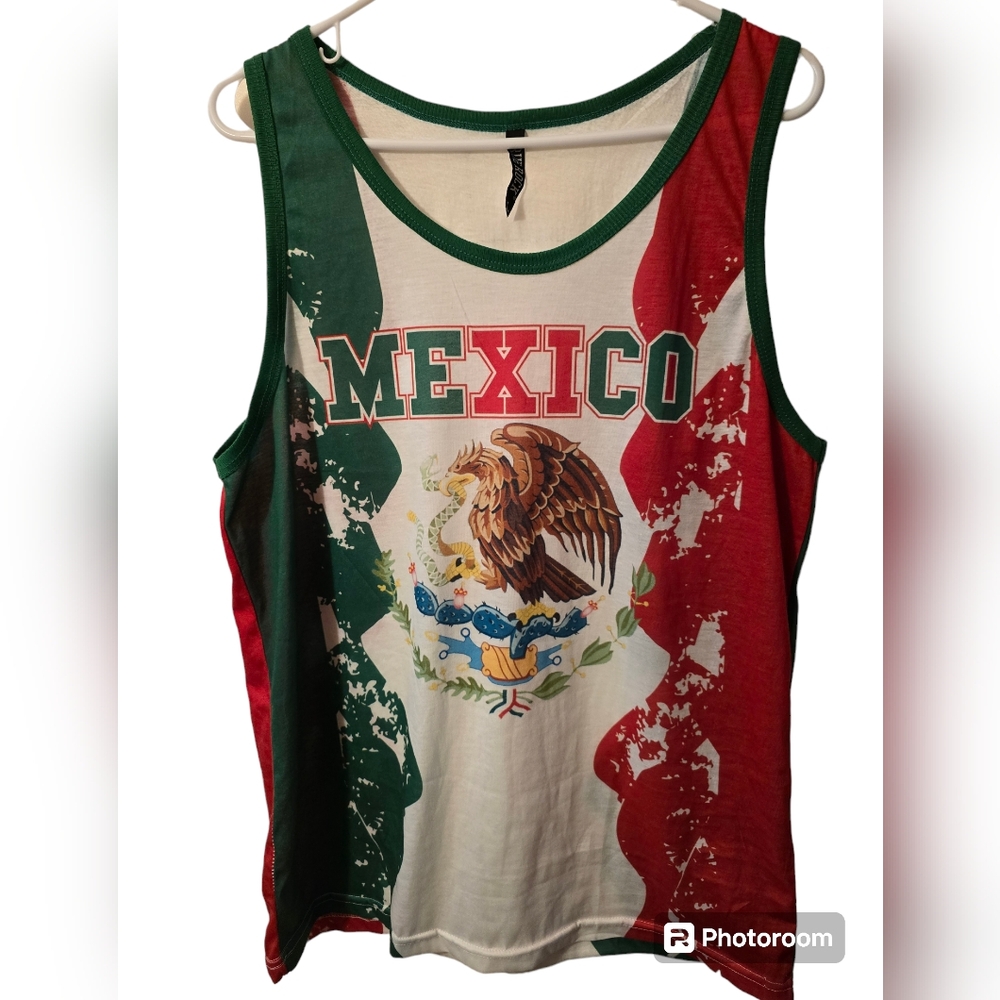 True rock mens tank 🎽shirt sz Large mexico🇲🇽
